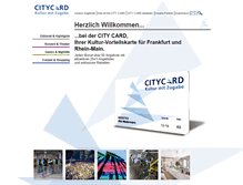 Tablet Screenshot of citycard.de